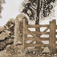 Juan C. Tedesco, mars 2025 – Vernis mou et aquatinte - Papier 30 x 40 cm - Plaque 20 x 25 cm. Édition à 18 exemplaires Gravure réalisée à l'aquatinte et à le vernis mou