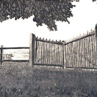 Juan C. Tedesco, juin 2024 - Vernis mou et aquatinte - Papier 30 x 38 cm - Plaque 15 x 20 cm. Édition à 13 exemplaires Gravure réalisée à l'aquatinte et à le vernis mou